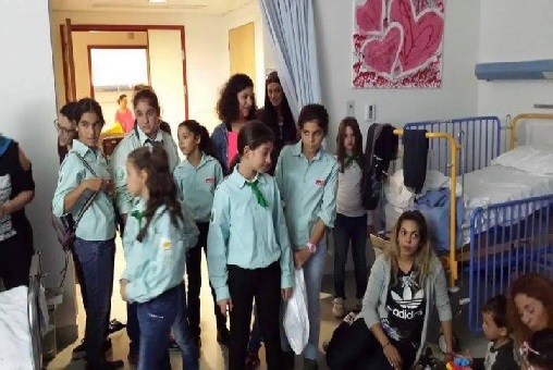 Επίσκεψη ΕΔΟΝ Αμμοχώστου στα παιδιά πρόσφυγες στο Νοσοκομείο Αμμόχωστου.